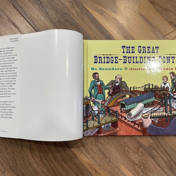 New "The Great Bridge-Building Contest" Hardcover Book - Picture 9 of 10